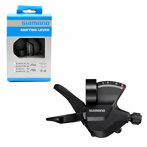 Переключатель Altus M315 8 скоростей черный Shimano манетка shimano altus m315 2ск