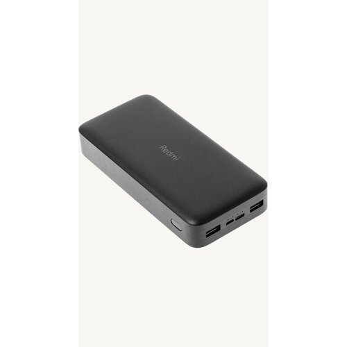 Xiaomi Redmi Power Bank Fast Charge 20 000 mAh, черный внешний аккумулятор на солнечной батарее 20000 мач для xiaomi mi 2 usb