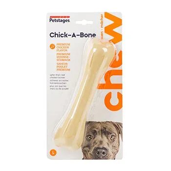 Petstages игрушка для собак Chick-A-Bone косточка с ароматом курицы 8 см очень маленькая