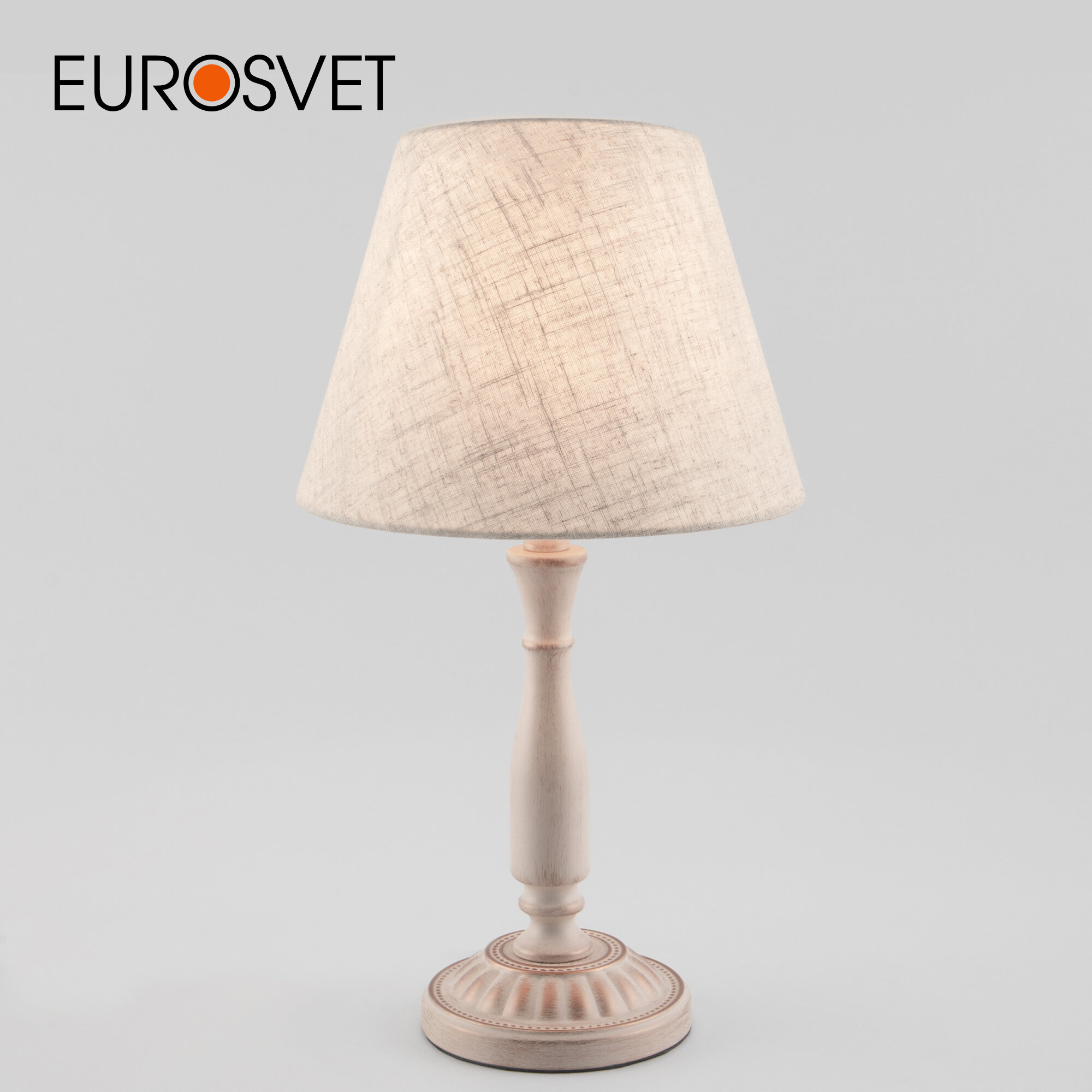 Настольная лампа классическая Eurosvet London 01060/1 белый с золотом