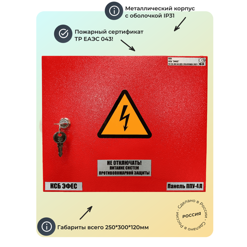 Панель ППУ-4Л (пэспз) IP31 КСБ "эфес"