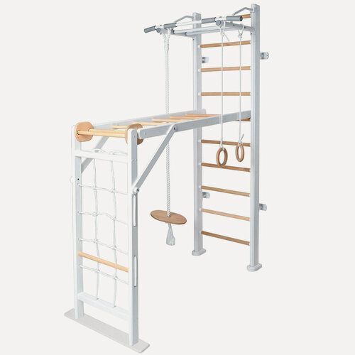 Изображение товара Детский спортивный комплекс PERFETTO SPORT "Scala in legno 2" bianco-naturale PS-118
