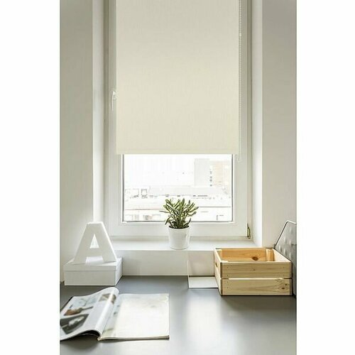 Штора рулонная блэкаут Qually 70x160 белый 2295₽