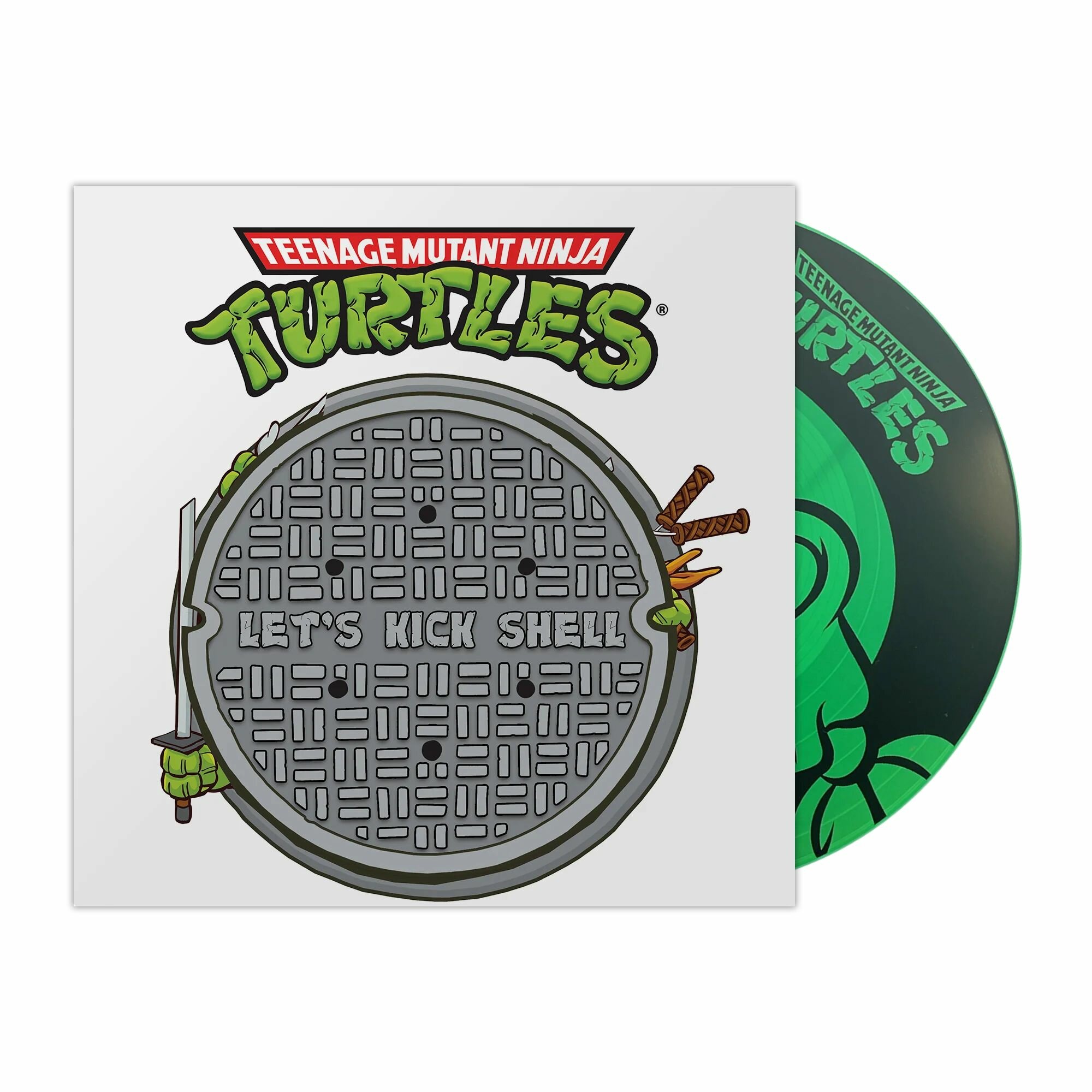 TMNT Let's Kick Shell OST (500шт в мире Turtle Split USA Single Sided Limited Soundtrack) Цветная Виниловая Пластинка, Саундтрек Черепашки Ниндзя, Teenage Mutant Ninja Turtles