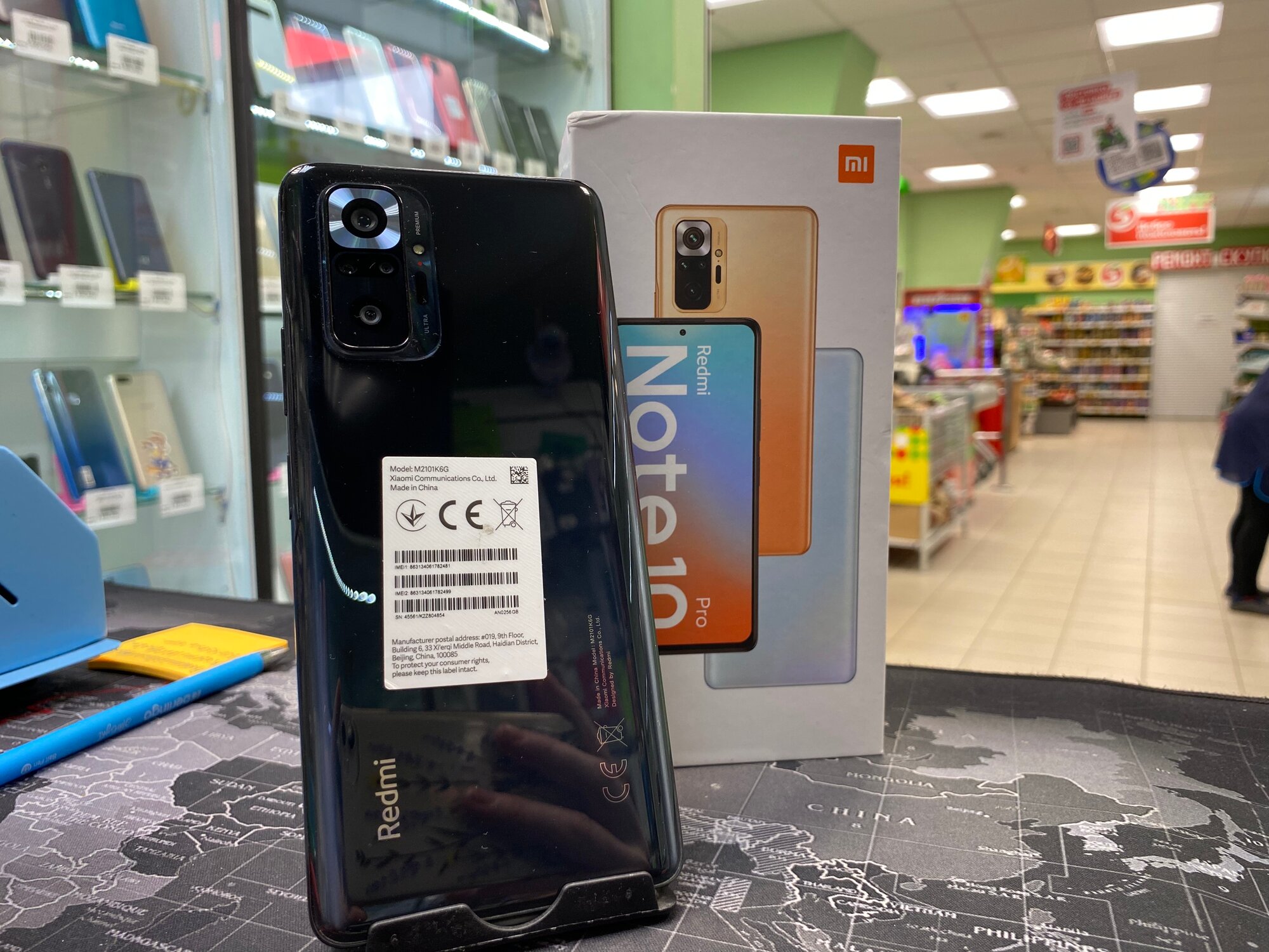 Смартфон Xiaomi Redmi Note 10 Pro 8/256 ГБ Global, Dual nano SIM, серый оникс