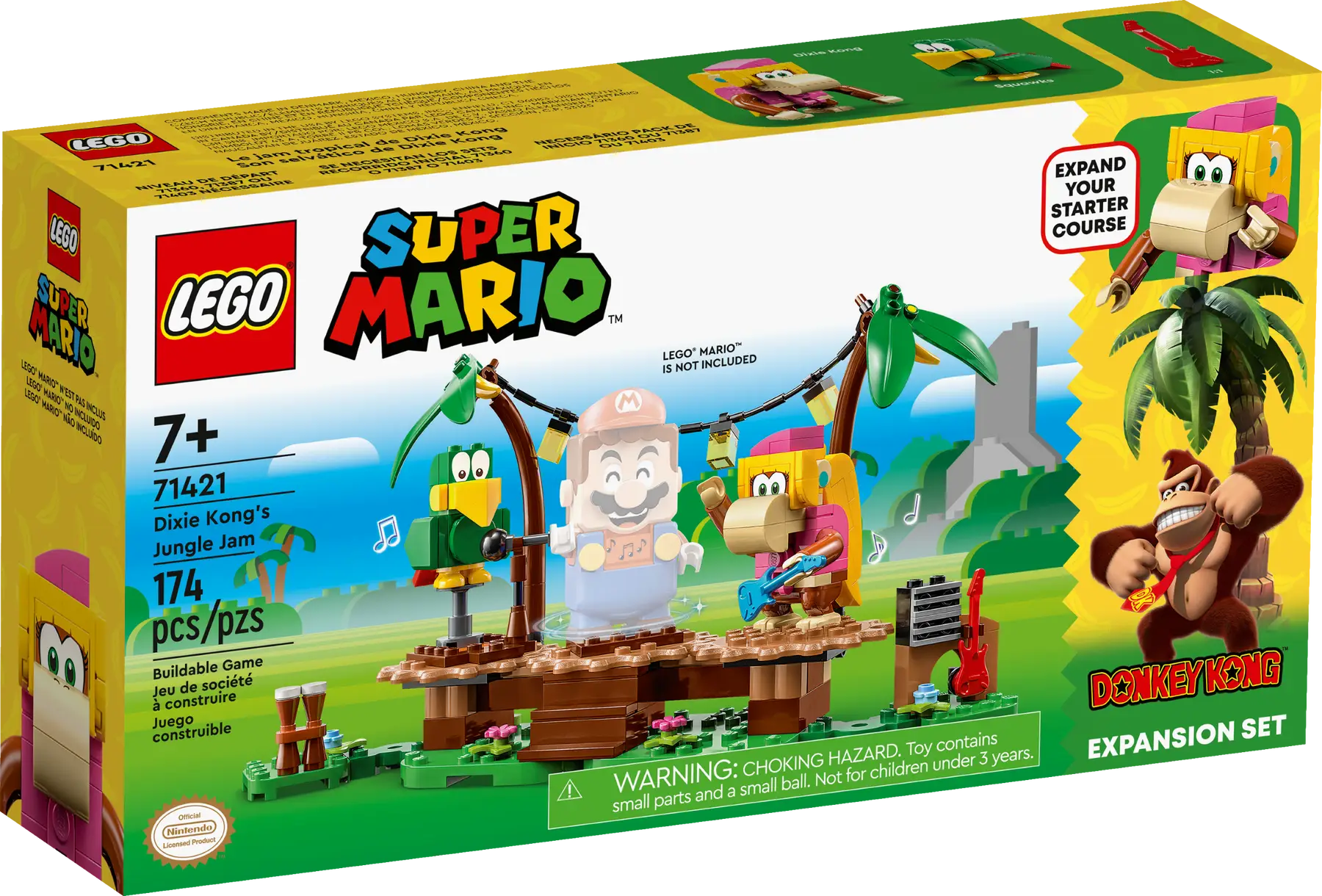 Конструктор LEGO Super Mario 71421 Дикси Конг в джунглях, 174 дет.