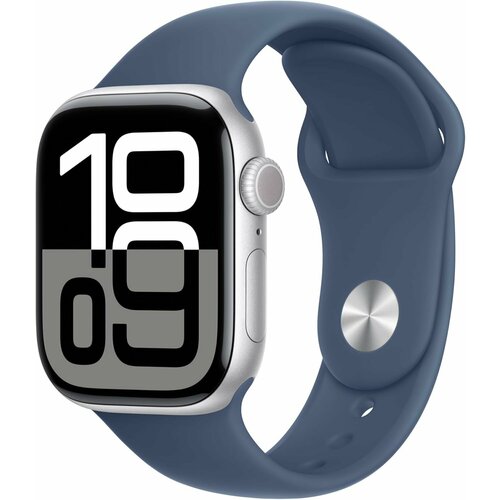 Умные часы Apple Watch 10 42mm Silver Denim Sport SM 62203₽