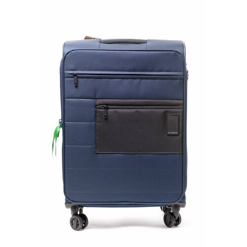 фото Чемодан samsonite, 74 л, размер m, синий