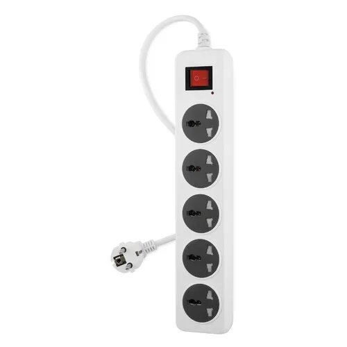 Сетевой фильтр Buro 500UNH-5-WG 5м белый/серый