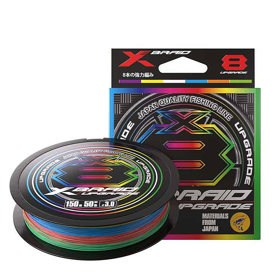Шнур плетен. YGK X-Braid Upgrade X8 multicolor 100м, 0,181мм, 11,3кг