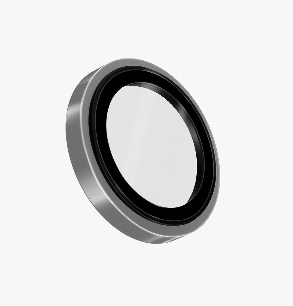 Защита объектива камеры стальной обод и сапфировое стекло UNIQ OPTIX PRIME IPHONE 16 Pro/ 16 Pro Max, (GREY) — фото 1