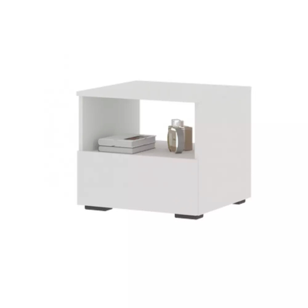 Тумбочка прикроватная Хелен ТБ 01 502х442х46 см цвет белый/белый