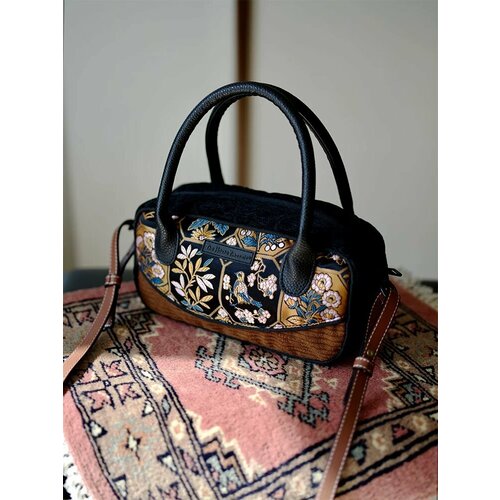 Сумка багет House design фиолетовый коричневый 6880₽