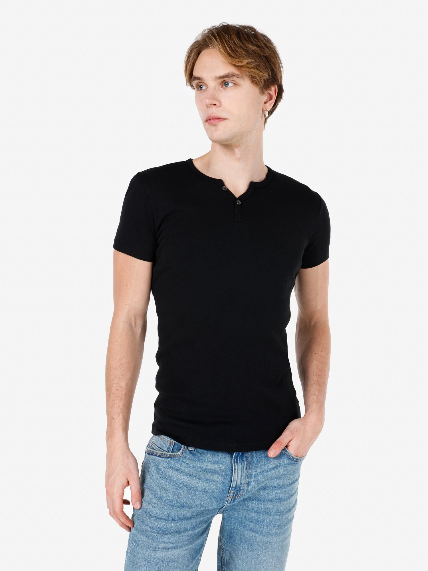Поло COLIN'S Slim Fit, размер S, черный