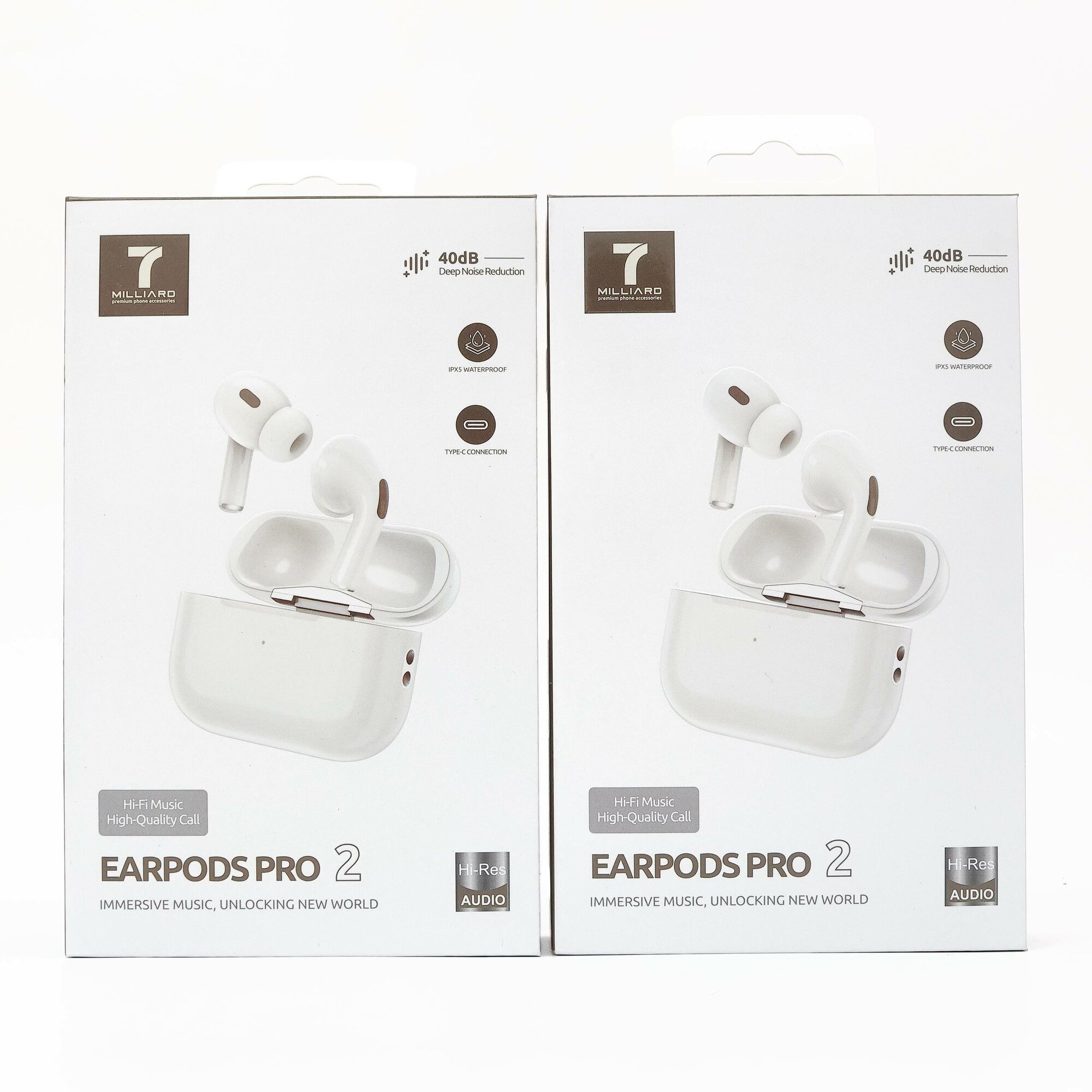 Беспроводные наушники 7Milliard "Earpods 2 Pro", белый, с хорошим звуком