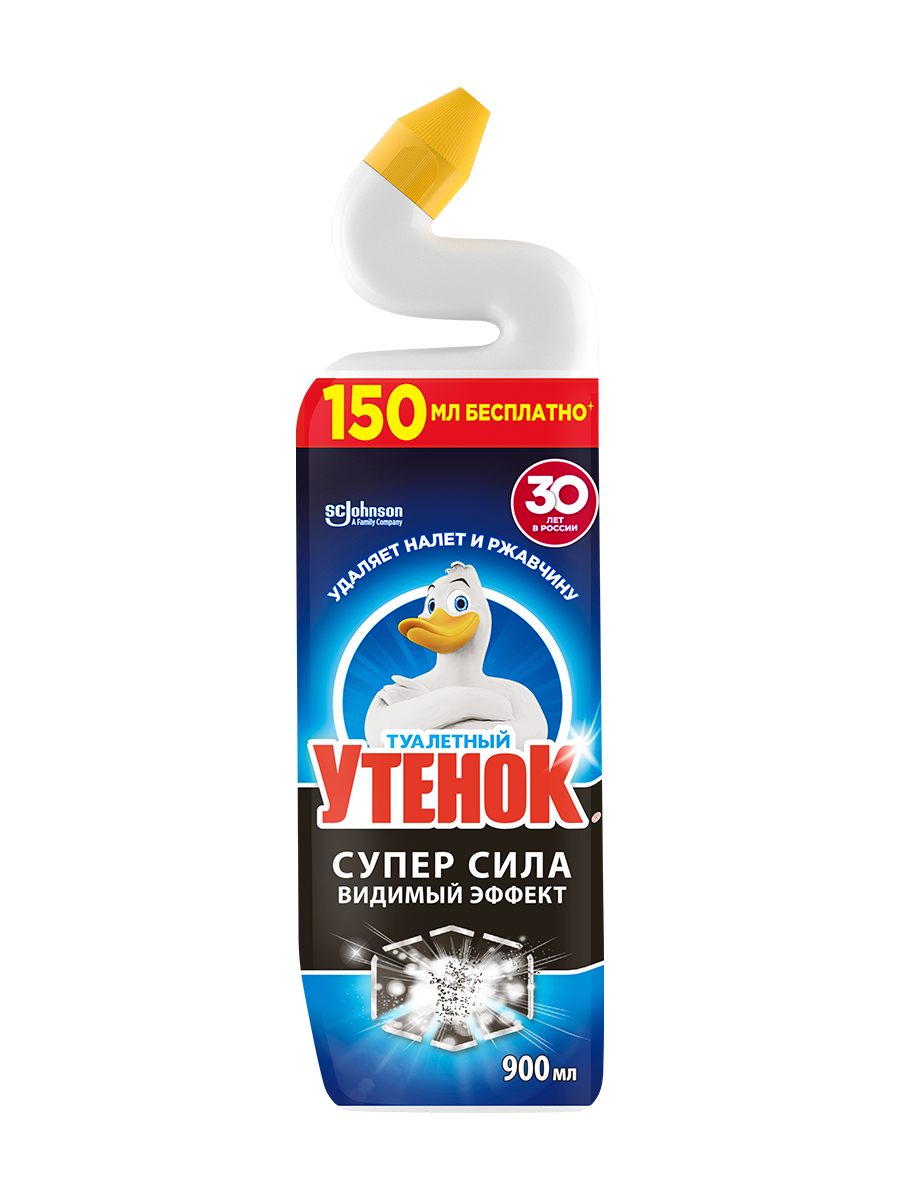 Туалетный Утенок Чистящее средство для унитаза "Видимый Эффект", 900 мл