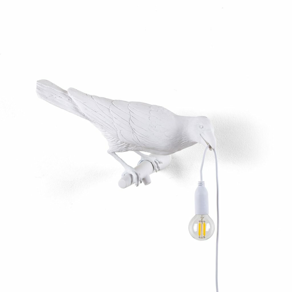 Настенный светильник Seletti Bird Lamp Bird Looking Right White 14731