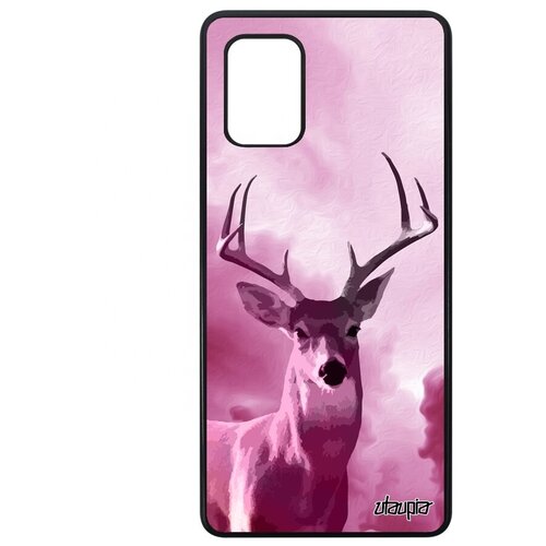 фото Необычный чехол на смартфон // samsung galaxy a71 // "олень" рога олененок, utaupia, розовый