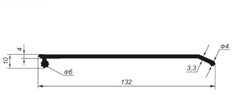 Профиль 5050 ТЭП от налива сдвижных крыш EDSCHA (38059950), L=14 м