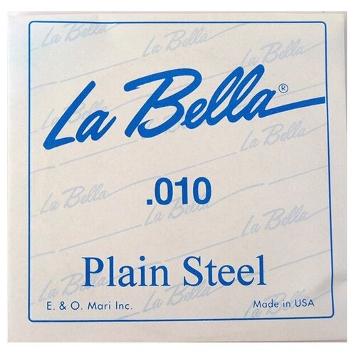 PS010 Отдельная стальная струна, 010, La Bella ps021 отдельная стальная струна без оплетки 021 la bella