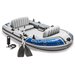INTEX Лодка Excursion 4, 4 местная, 315 х 165 х 43 см, вёсла, насос, до 500 кг, 68324NP INTEX