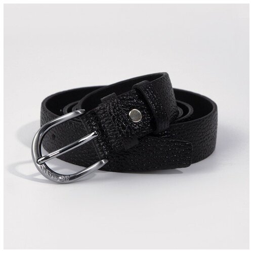фото Ремень женский, ширина 3 см, винт, цвет чёрный black tortoise