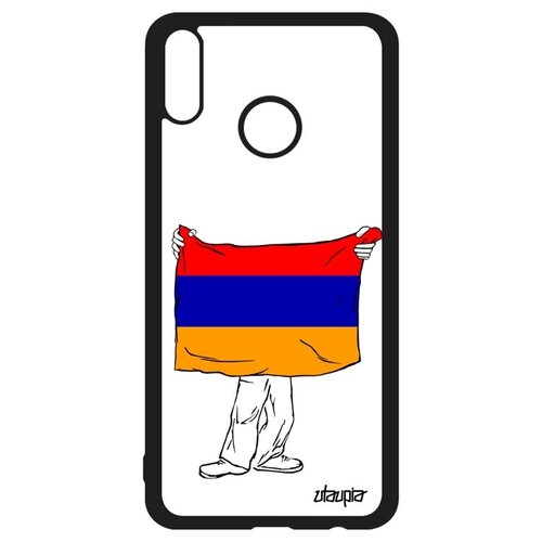 фото Чехол на мобильный // honor 8x // "флаг армении с руками" страна государственный, utaupia, белый
