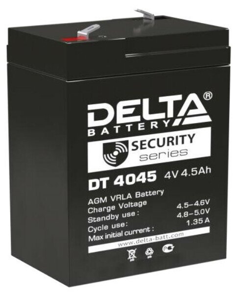 Аккумулятор ОПС 4В 4.5А. ч для прожекторов Delta DT 4045