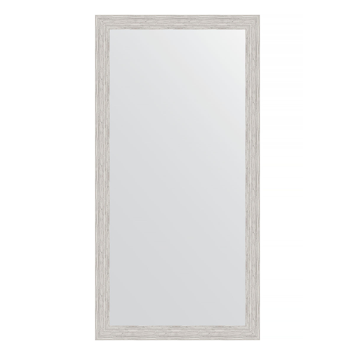 Зеркало настенное EVOFORM в багетной раме серебряный дождь, 51х101 см, для гостиной, прихожей, кабинета, спальни и ванной комнаты, BY 3069