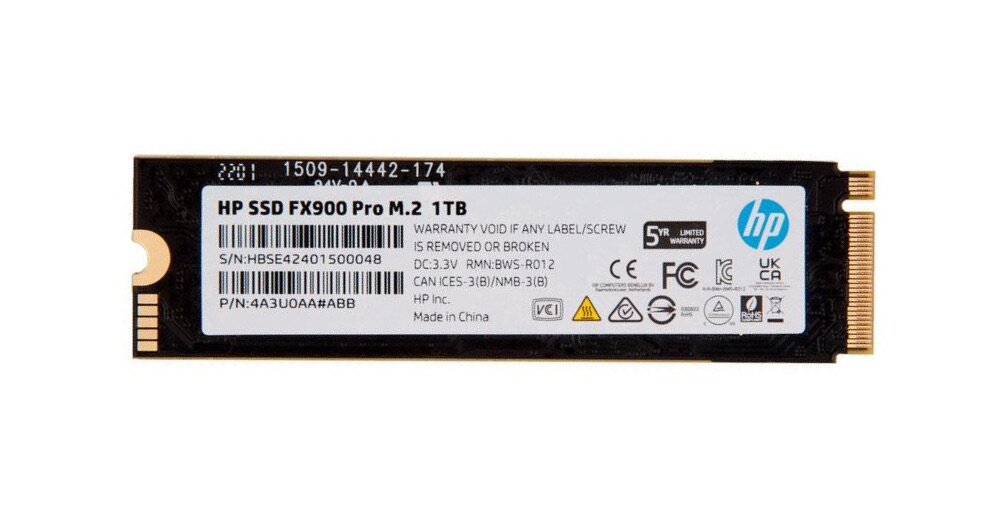 Накопитель SSD HP 1.0Tb FX900 Pro Series (4A3U0AA) - фото №15