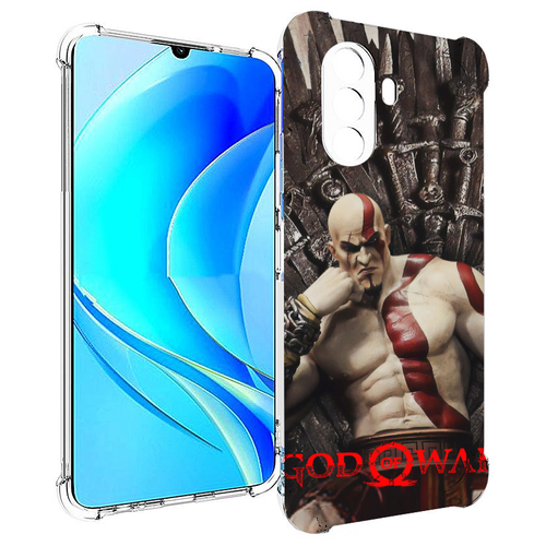 Чехол MyPads God of War Кратос для Huawei Nova Y70 / Nova Y70 Plus (MGA-LX9N) / Huawei Enjoy 50 задняя-панель-накладка-бампер чехол mypads world of warcraft мужской для huawei nova y70 nova y70 plus mga lx9n huawei enjoy 50 задняя панель накладка бампер