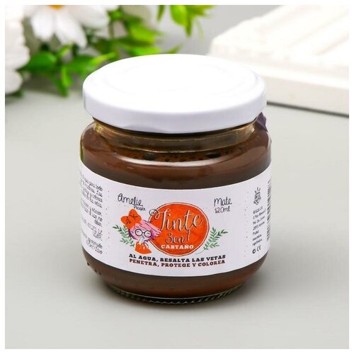 Краска-лак для дерева 3 в 1 каштановый, 120 мл