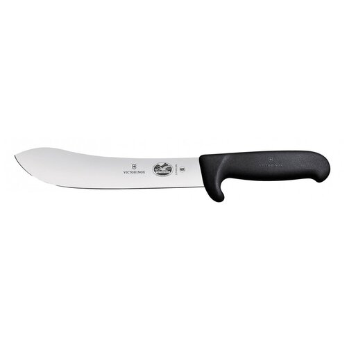 Нож кухонный Victorinox Butchers Safety Nose (5.7603.18L) стальной разделочный для мяса лезв.180мм черный блистер