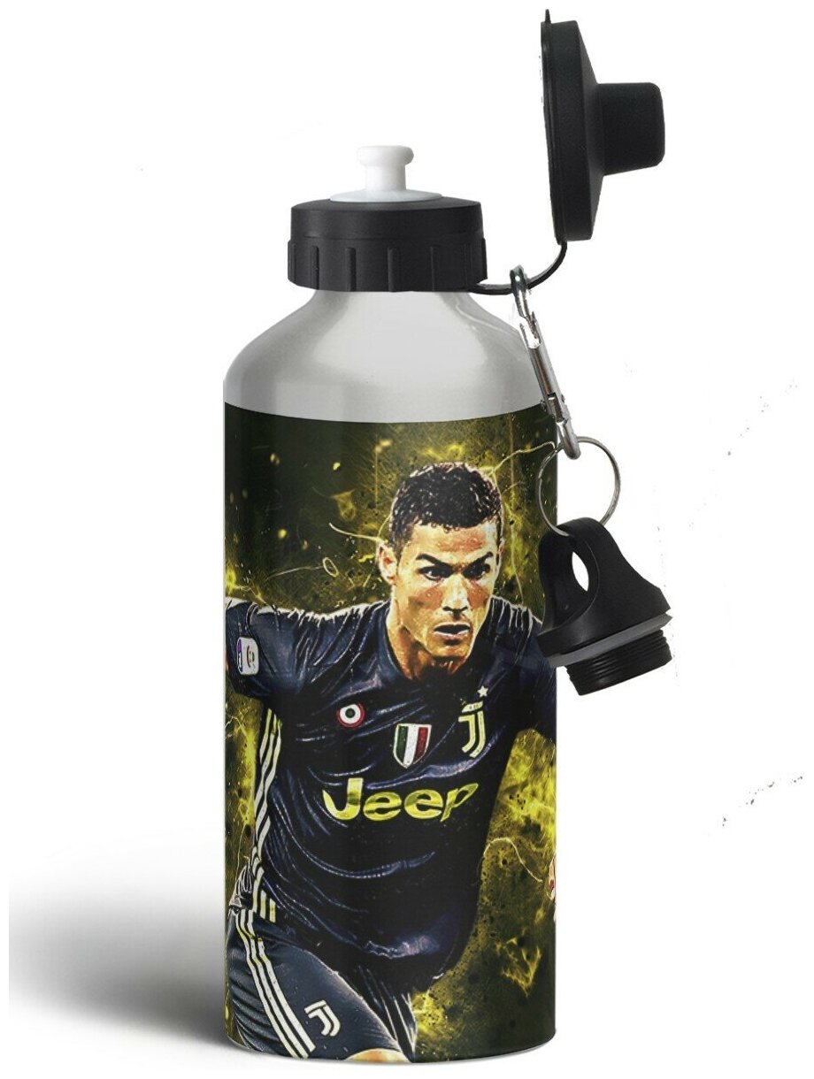 Бутылка спортивная,туристическая фляга, 500мл Спорт футбол Роналдо - 295