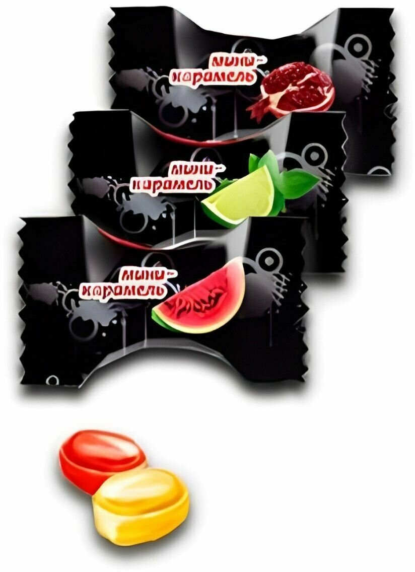 Карамель леденцы СлаСти Микс 1кг (арбуз,мохито,грейпфрут) - фотография № 2