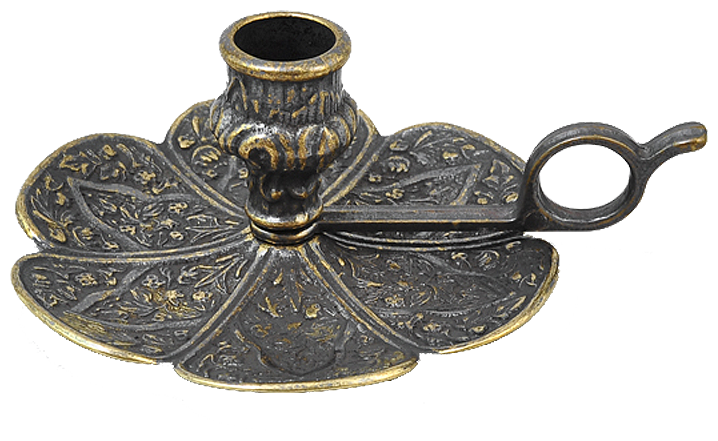 фото Подсвечник латунный AL-80-330-ANT, Италия