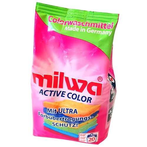 800082 Концентрированный порошок для стирки цветного белья MILWA ACTIVE COLOR 1,34 кг