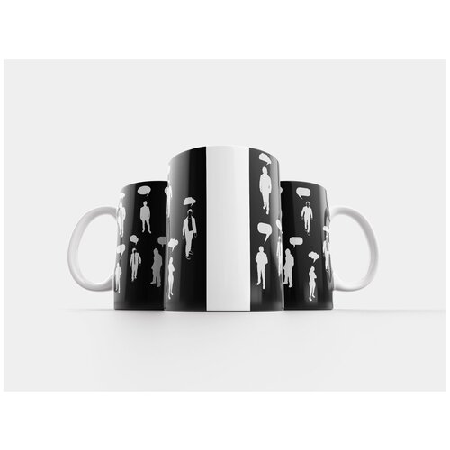 фото Кружка "мысль, люди, силуэт" 320 мл lotsprints