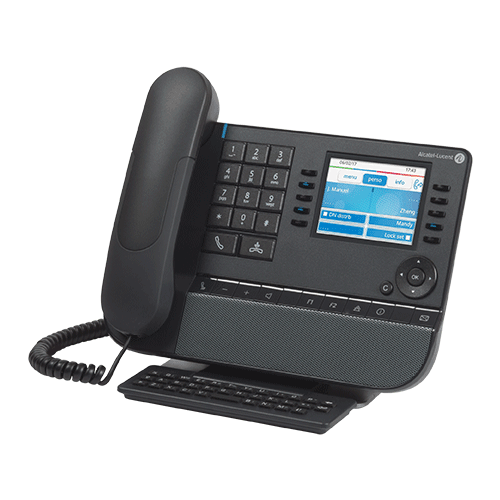 фото Телефон alcatel- lucent ent телефонный аппарат 8058s ww premium deskphone moon grey, 3,5" 320x240 color display, wide band corded confort handset, alphabetic keyboard, jack 3,5 mm 4 poles, integrated 4 lighted key smart add- on module, usb, 101001000 pc c