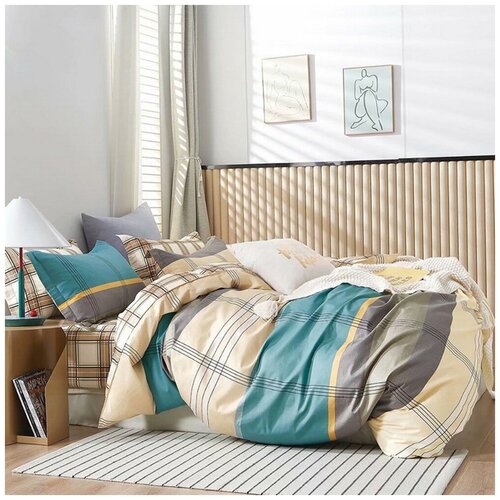 Комплект постельного белья DreamTEX 2-х спальный, Поплин, SA-1171