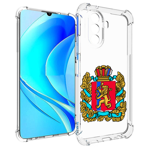 Чехол MyPads герб-красноярский-край для Huawei Nova Y70 / Nova Y70 Plus (MGA-LX9N) / Huawei Enjoy 50 задняя-панель-накладка-бампер чехол mypads герб ставропольский край для huawei nova y70 nova y70 plus mga lx9n huawei enjoy 50 задняя панель накладка бампер