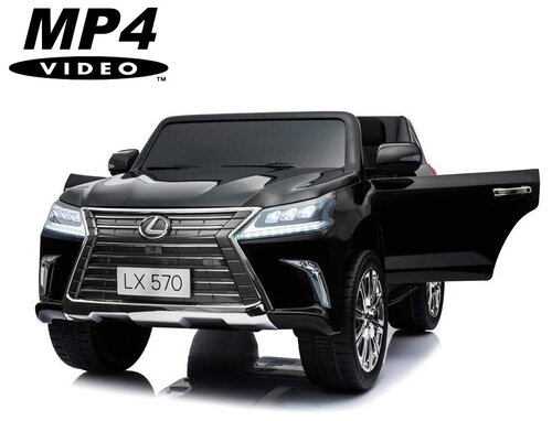 Детский электромобиль Lexus LX570 4WD MP4 - DK-LX570-BLACK-PAINT-MP4