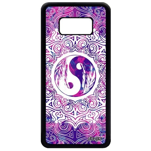 фото Противоударный чехол для мобильного // galaxy s8 // "инь и ян" черное и белое стиль, utaupia, фиолетовый