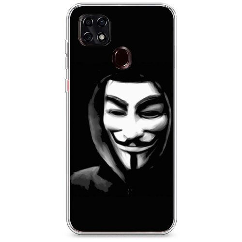 фото Силиконовый чехол "анонимус" на zte zte blade 20 smart / зте блейд 20 смарт case place
