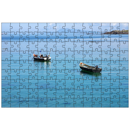 фото Магнитный пазл 27x18см."лодка, воды, море" на холодильник lotsprints
