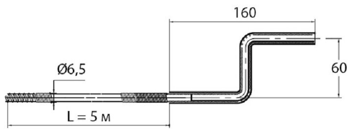 Трос сантехнический пружинный 5 м D6,5 мм, WIRQUIN (Франция), арт 70980832