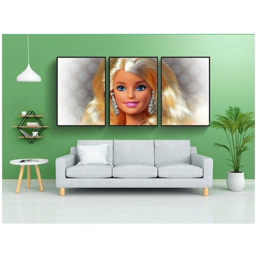 фото Набор модулных постеров для интерьера "красота, барби, красивая" 60x90 см. в тубусе, без рамки lotsprints