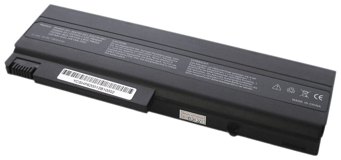 Аккумуляторная батарея для ноутбука HP Compaq nx6120 (395790-132) 7800mAh OEM черная