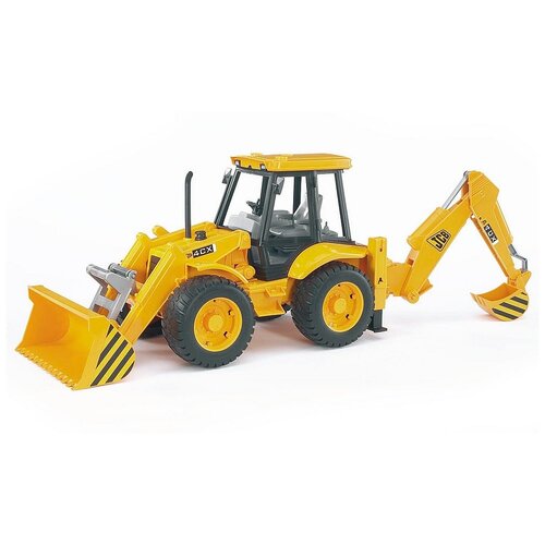 Экскаватор Bruder JCB 4CX 02-428 1:16, 52 см, желтый/черный экскаватор bruder jcb 5cx eco 02 454 1 16 41 см желтый черный