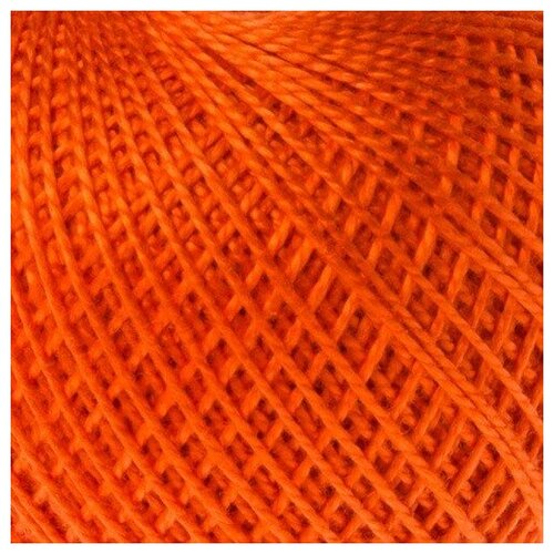 Нитки вязальные Ирис, цвет: 0712 ярко-оранжевый, 150 м, 25 грамм (20 мотков) нитки вязальные ирис цвет 5810 коричневый 150 м 25 грамм 20 мотков